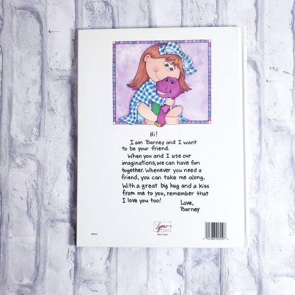 Vintage Storybook Barney Just Imagine - Picture 4 of 5